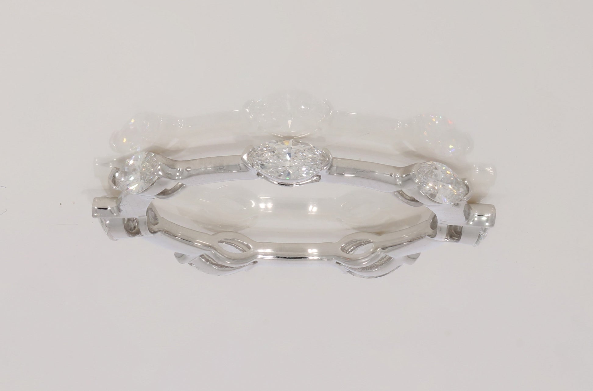 9K White Gold Marquise Cut Lab-Grown Diamond Ring – 0.78 CT, fine jewellery by Luster d'Anvers, Antwerp