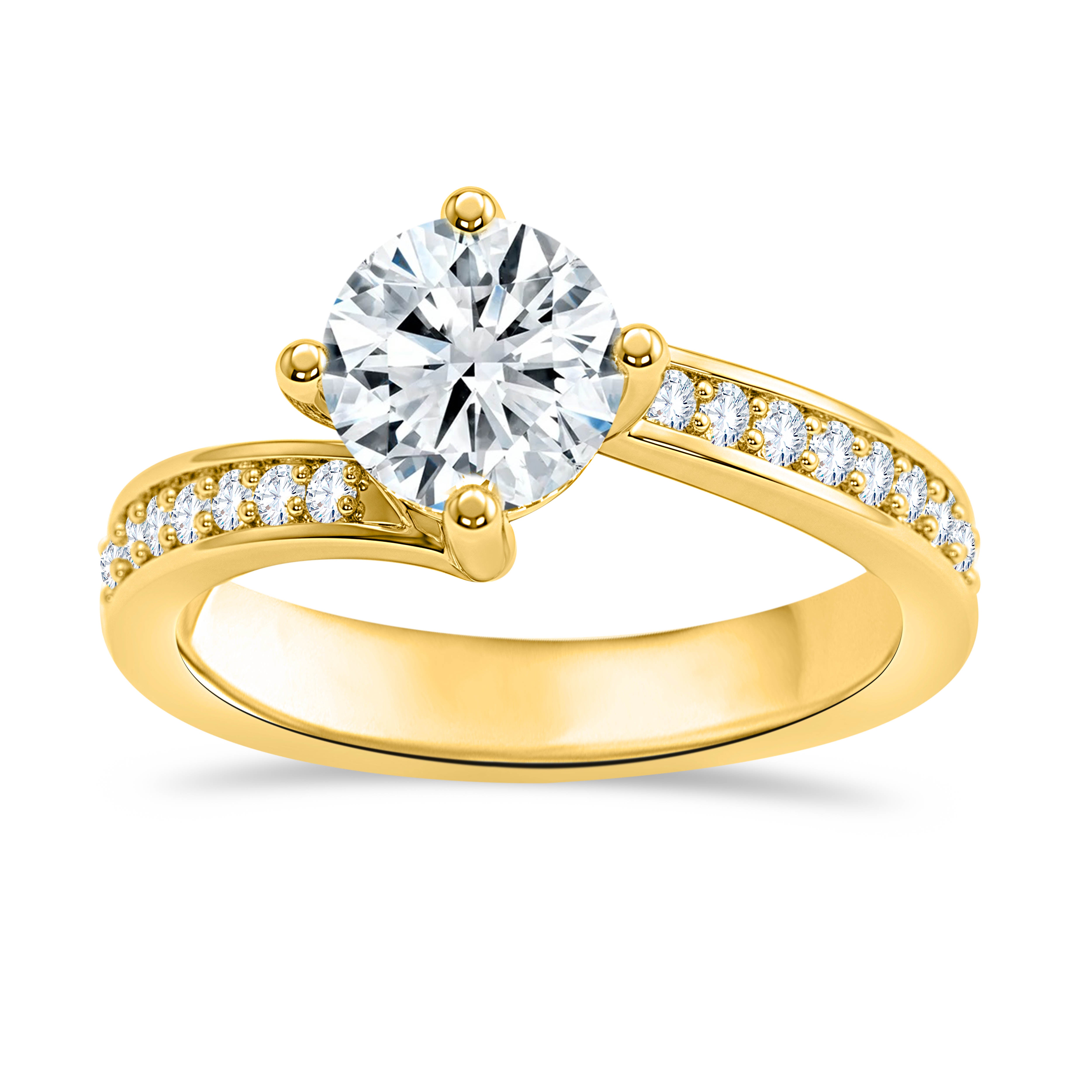 14K White Gold Round Cut Lab-Grown Diamond Ring – 1.72 CT, fine jewellery by Luster d'Anvers, Antwerp