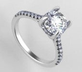 14K White Gold Oval Cut Lab-Grown Diamond Ring – 2.36 CT, fine jewellery by Luster d'Anvers, Antwerp