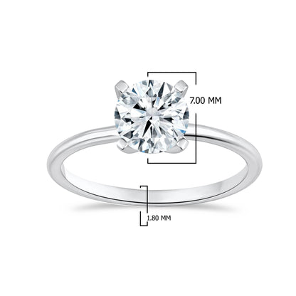 14K Yellow Gold Round Cut Lab-Grown Diamond Ring – 1.41 CT, fine jewellery by Luster d'Anvers, Antwerp