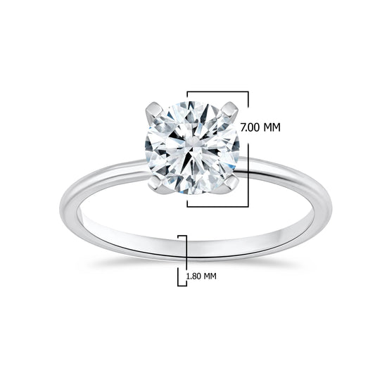 14K Yellow Gold Round Cut Lab-Grown Diamond Ring – 1.41 CT, fine jewellery by Luster d'Anvers, Antwerp