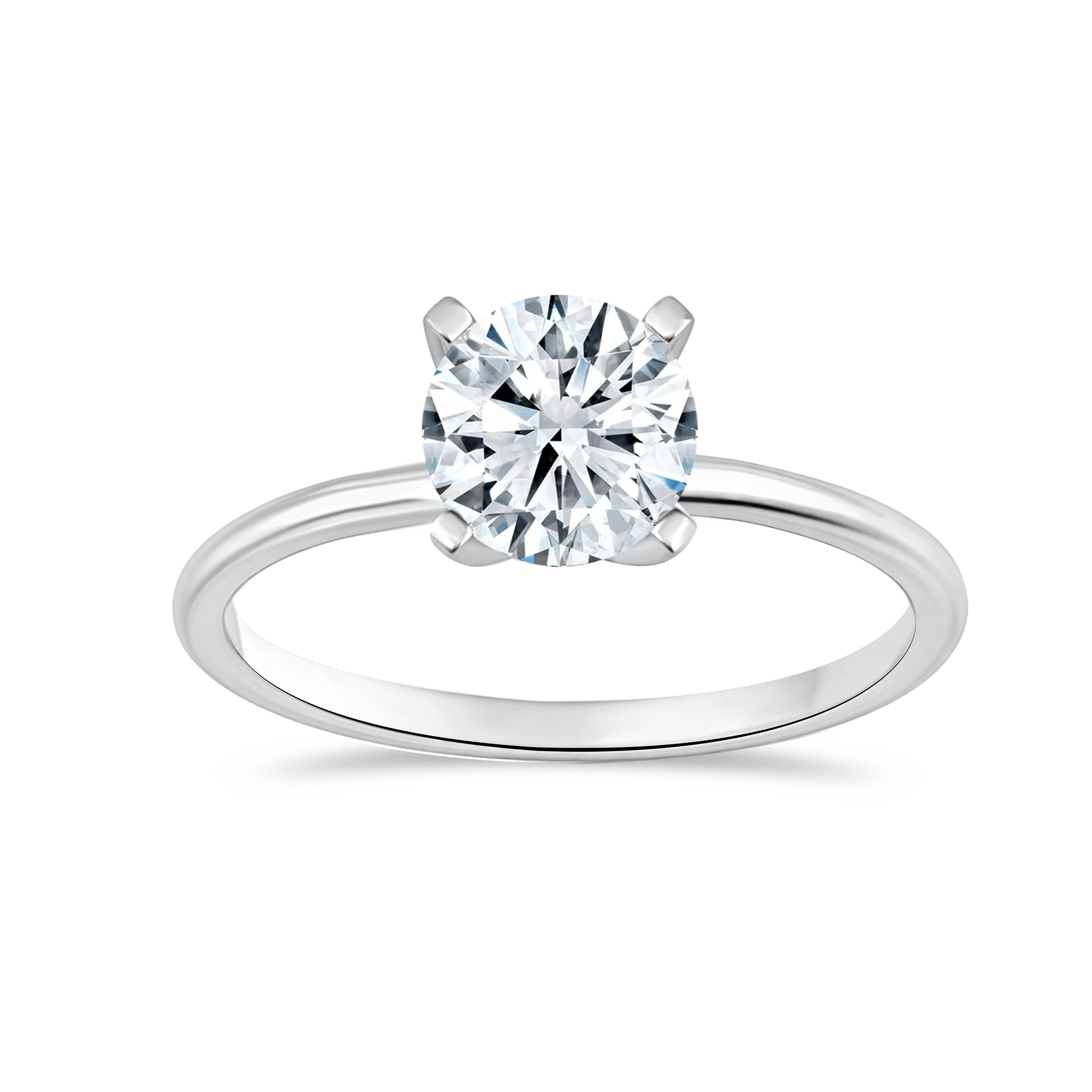 14K Yellow Gold Round Cut Lab-Grown Diamond Ring – 1.41 CT, fine jewellery by Luster d'Anvers, Antwerp
