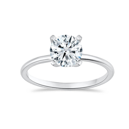14K Yellow Gold Round Cut Lab-Grown Diamond Ring – 1.41 CT, fine jewellery by Luster d'Anvers, Antwerp