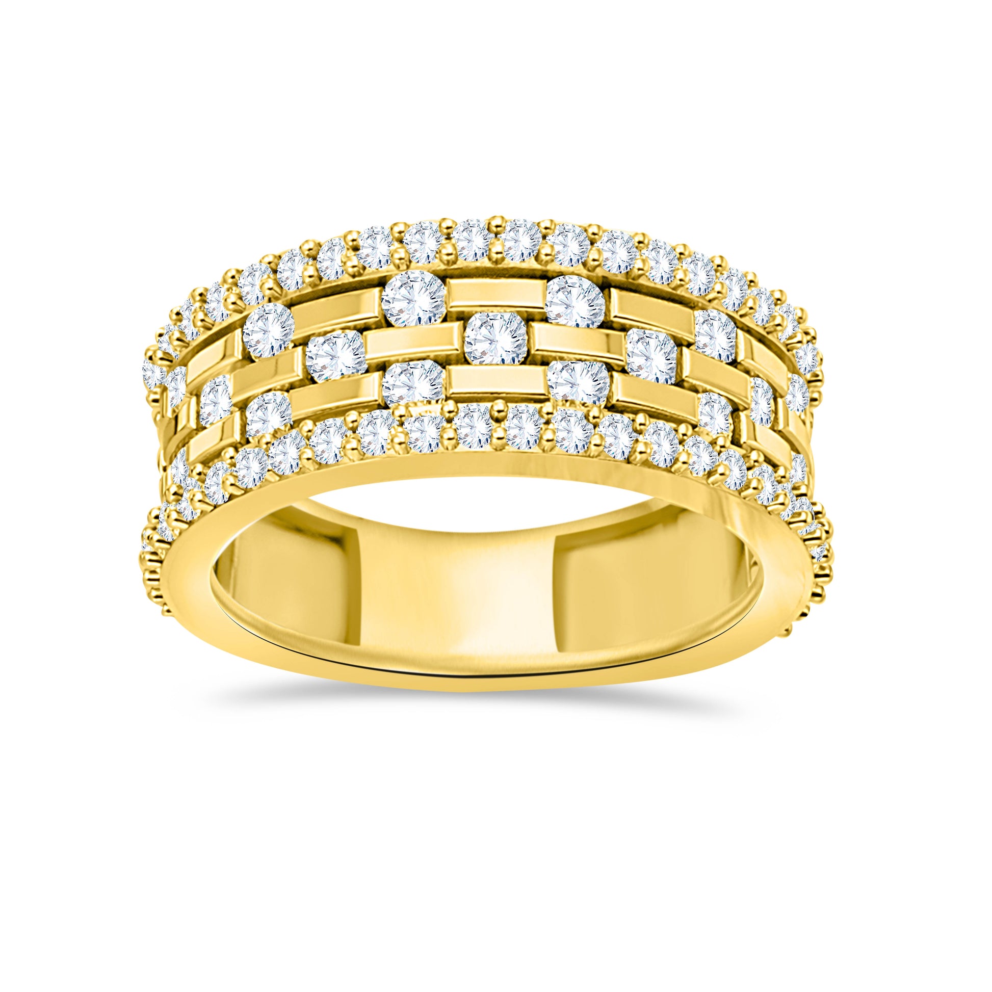 14K Yellow Gold Round Cut Lab-Grown Diamond Ring – 1.41 CT, fine jewellery by Luster d'Anvers, Antwerp