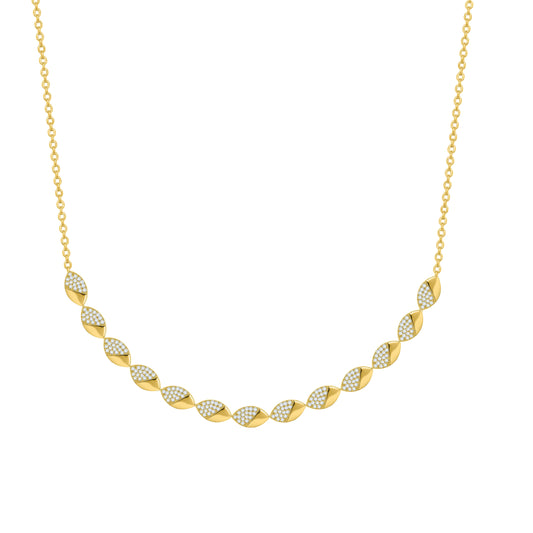 14K Yellow Gold Marquise Cut Lab-Grown Diamond Necklace – 2.4 CT, fine jewellery by Luster d'Anvers, Antwerp
